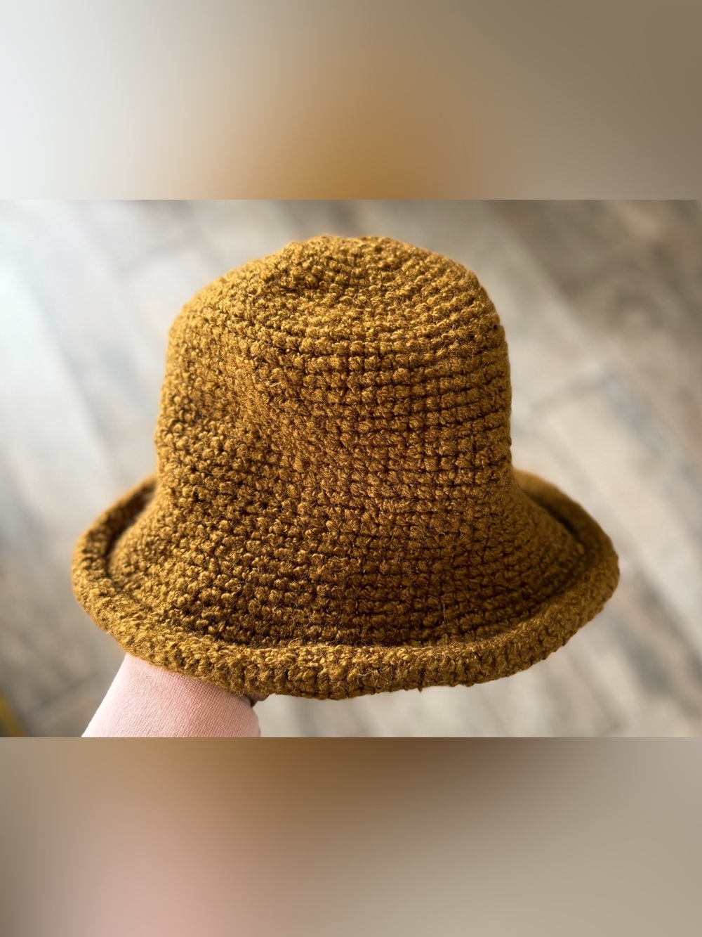 Wooden Ships Of Hoboken Brown Hand Made Knit Boho Coastal Casual Hat